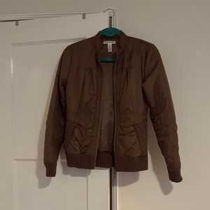 Classic Brown Bomber Jacket